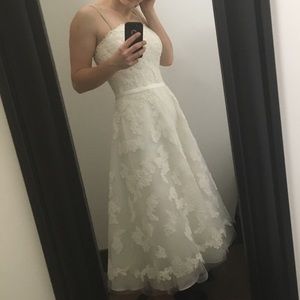 Tea-length wedding gown